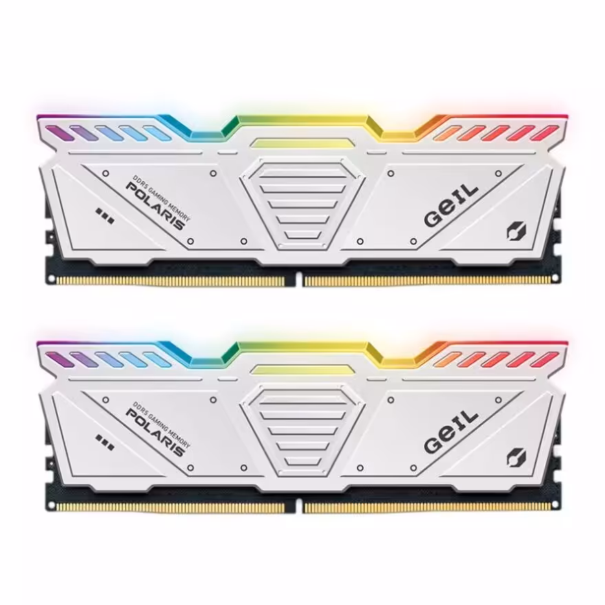رم گیل POLARIS RGB White 32GB 16GBx2 5200MHz CL34 DDR5