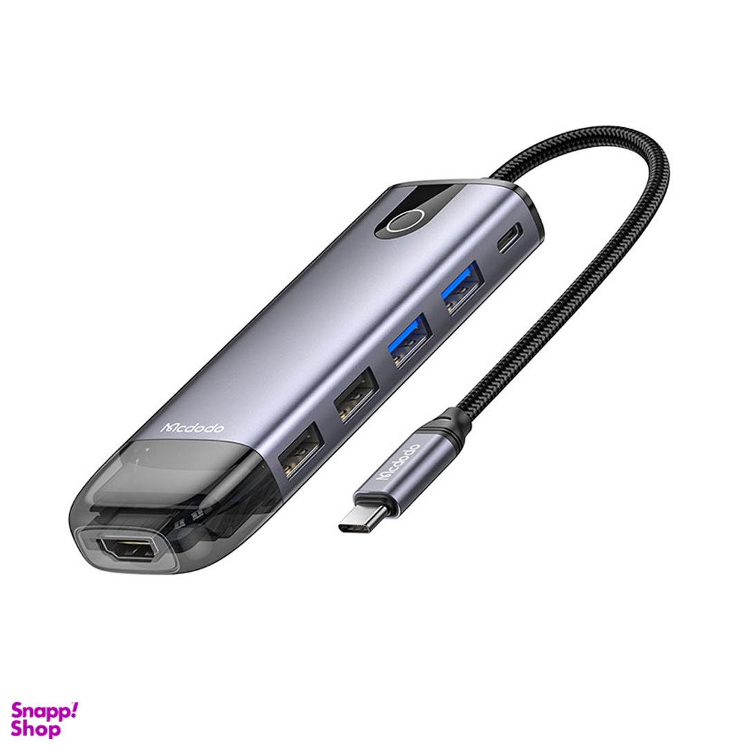 هاب 10 پورت USB-C مک دودو مدل HU-7420 طول 15 سانتی متر
