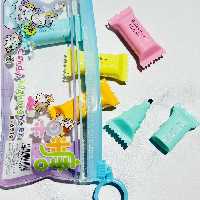 ماژیک  علامت زن فانتزی هایلایتر شکلات رنگی 6 عددی لوازم تحریر وارداتی باکیفیت