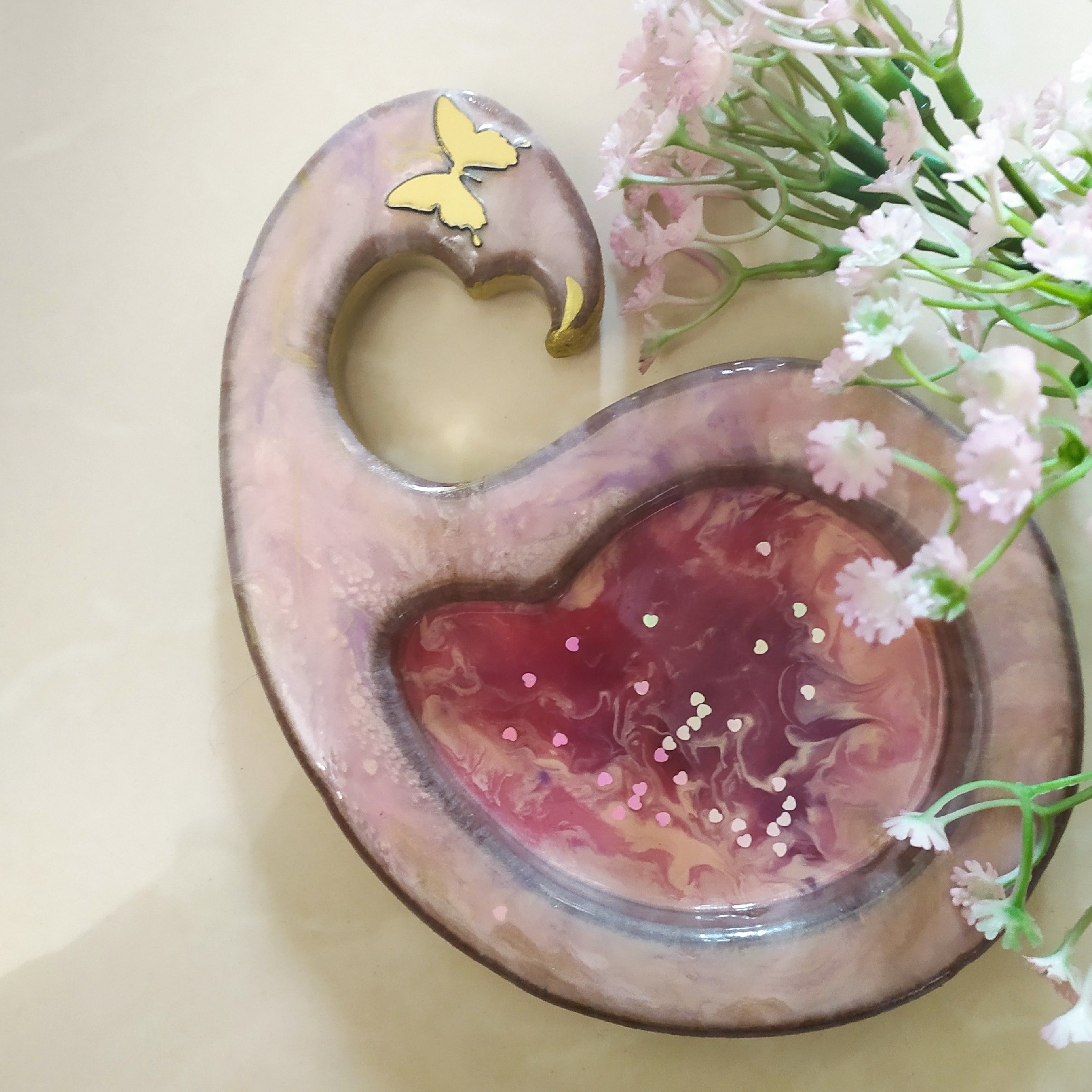 زیر لیوانی چوب و رزین