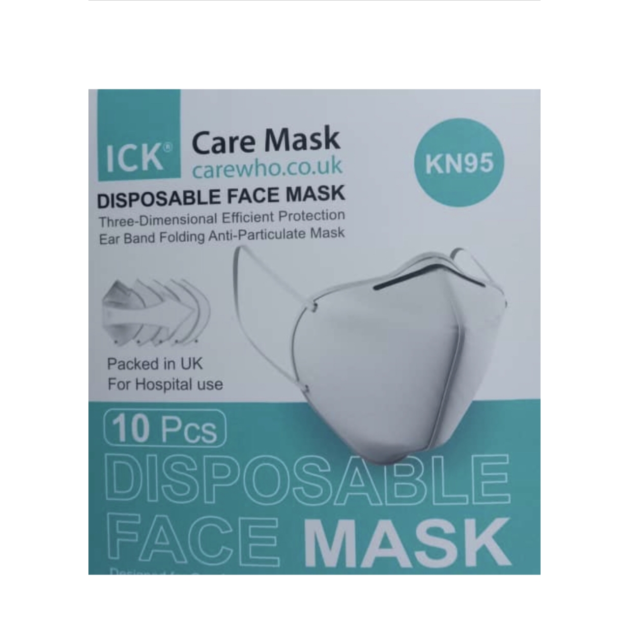 ماسک KN95 پنج لایه ملت بلون ضخیم اورجینال چین بسته 10 عددی
