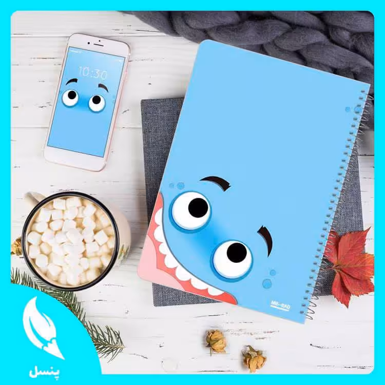 دفتر مشق 50 برگ ایموجی خوشحال