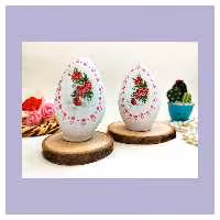 تخم مرغ سفالی با ترنسفر  و نقطه کوبی شده مخصوص عید نوروز  با ارسال رایگان 