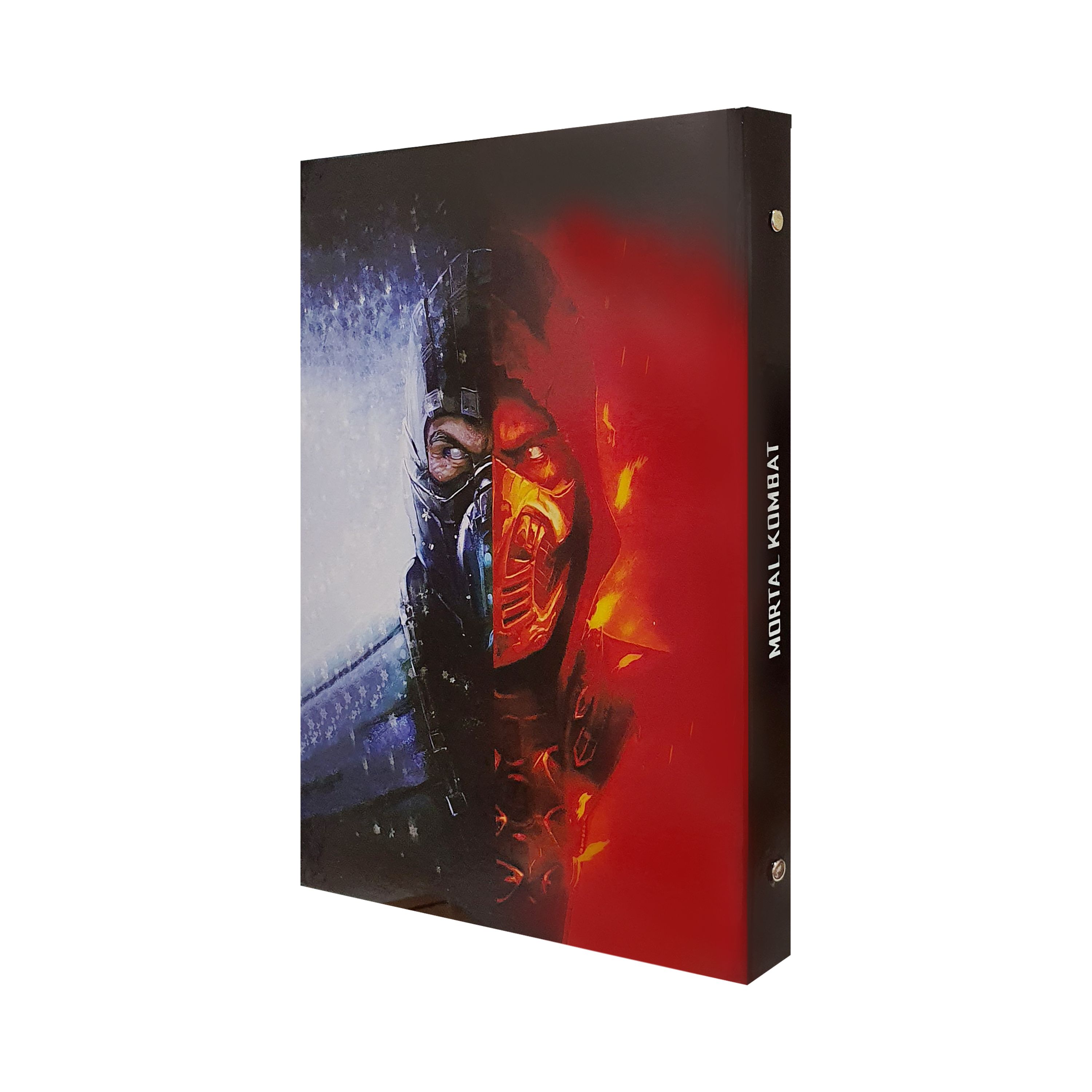 دفتر کلاسوری 100 برگ پدیده نقش مدل 26 حلقه کالکشن game طرح Mortal Kombat کد 01
