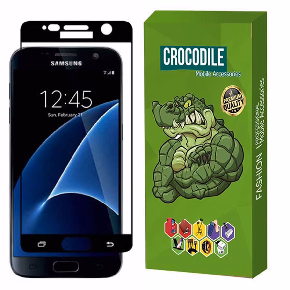 محافظ صفحه نمایش کروکودیل مدل C-FUL مناسب برای Samsung Galaxy S7