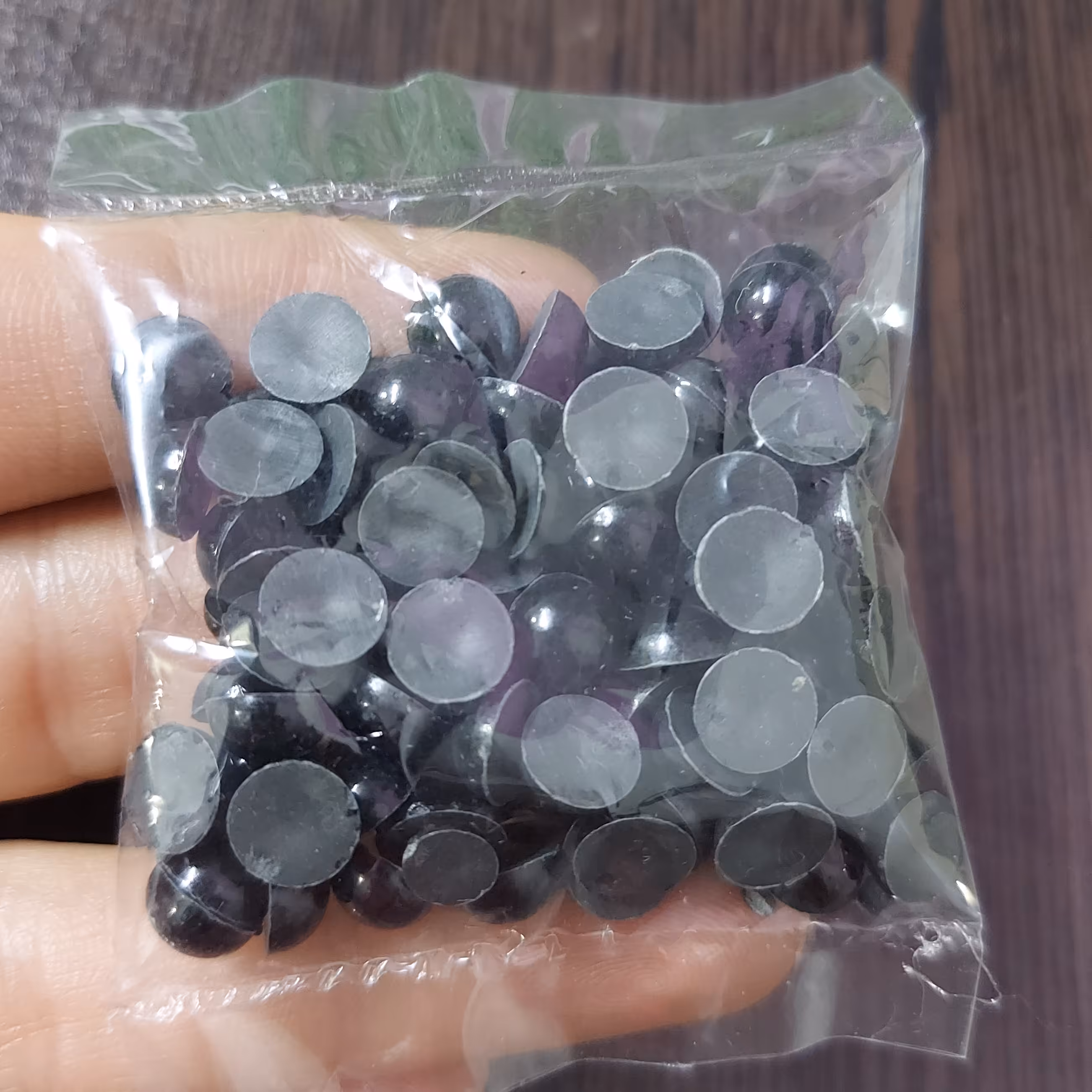 چشم عروسک لپه ای سایز 8، بسته 100 عددی