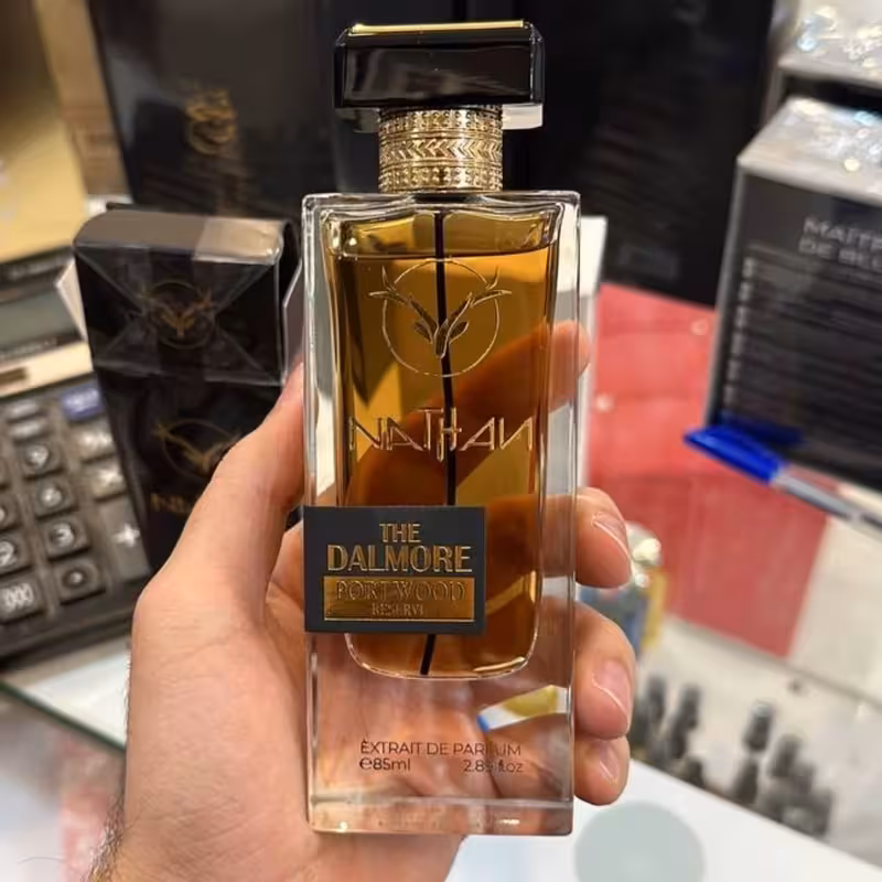 ادکلن  the dalmore pori wood برند ناتان ساخت فرانسه اکسترا د پارفوم 85 میل