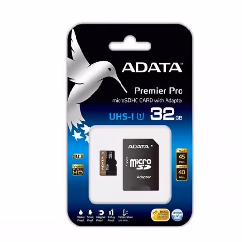 Adata Premier Pro microSDHC UHS-I U1 Class 10 With Adapter -32GB
