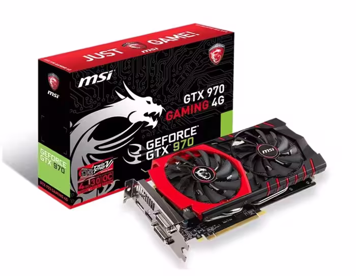 کارت گرافیک جی تی ایکس 970 گیمینگ 4 گیگایابت ام اس آی