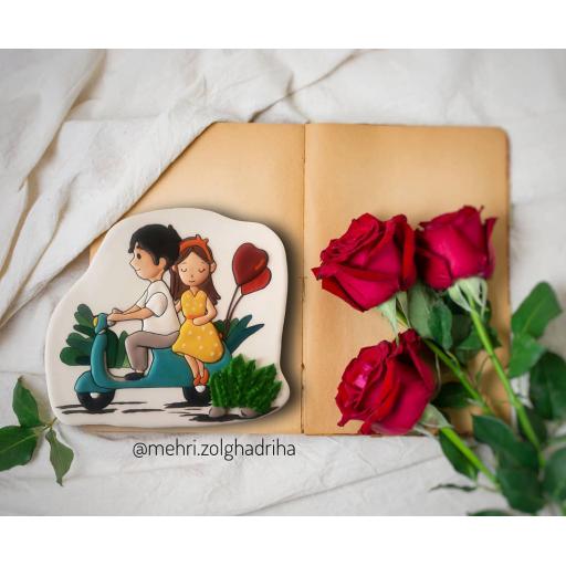کوکی تابلویی طرح لاو