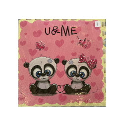 پازل کفپوش پاندا دختر و پسر