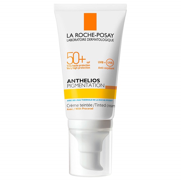 کرم ضد آفتاب SPF 50 ضد لک لاروش پوزای مدل anthelios | مناسب پوست حساس و مستعد لک | 50 میل