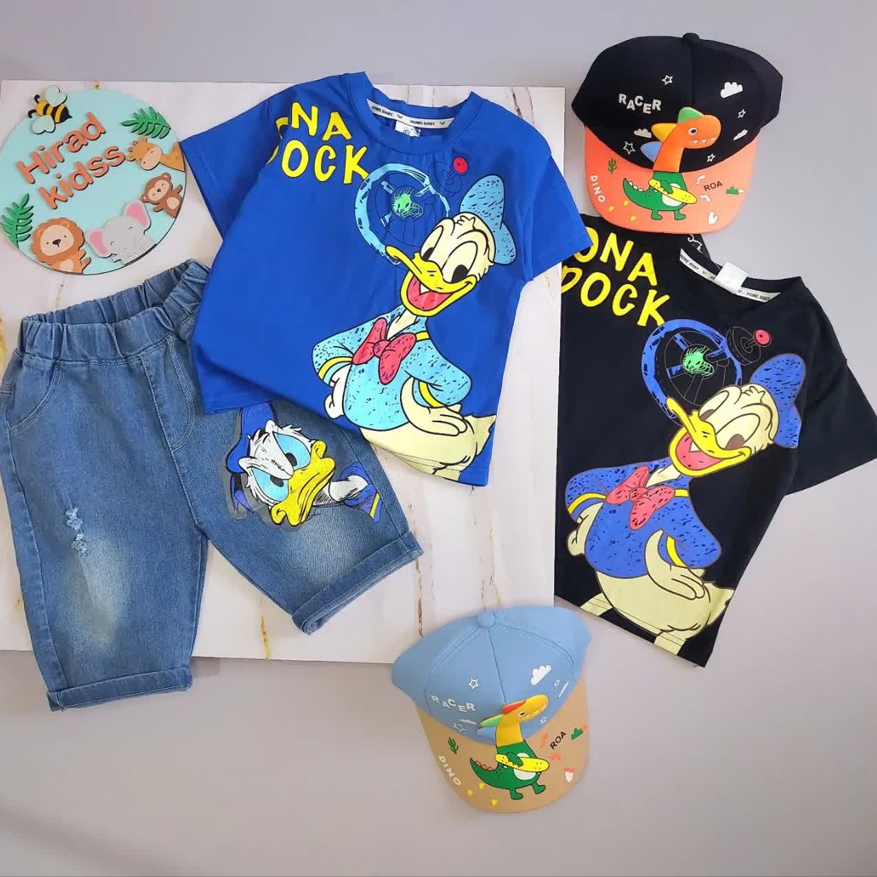 ست دو تیکه تیشرت و شلوارک اورجینال اسپرت و وارداتی