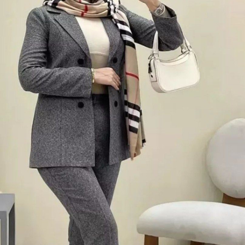  کت و شلوار شقایق پاییزه کمرکش توییت