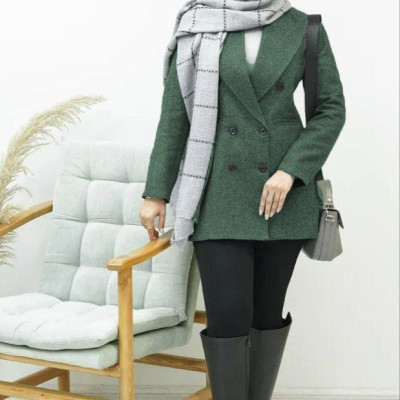 مانتو کتی زنانه یقه آرشال