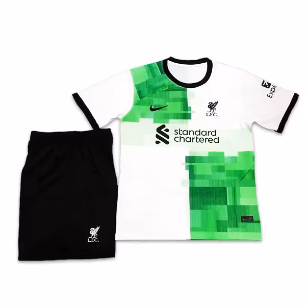 پیراهن و شورت بچه گانه دوم لیورپول 2023/2024