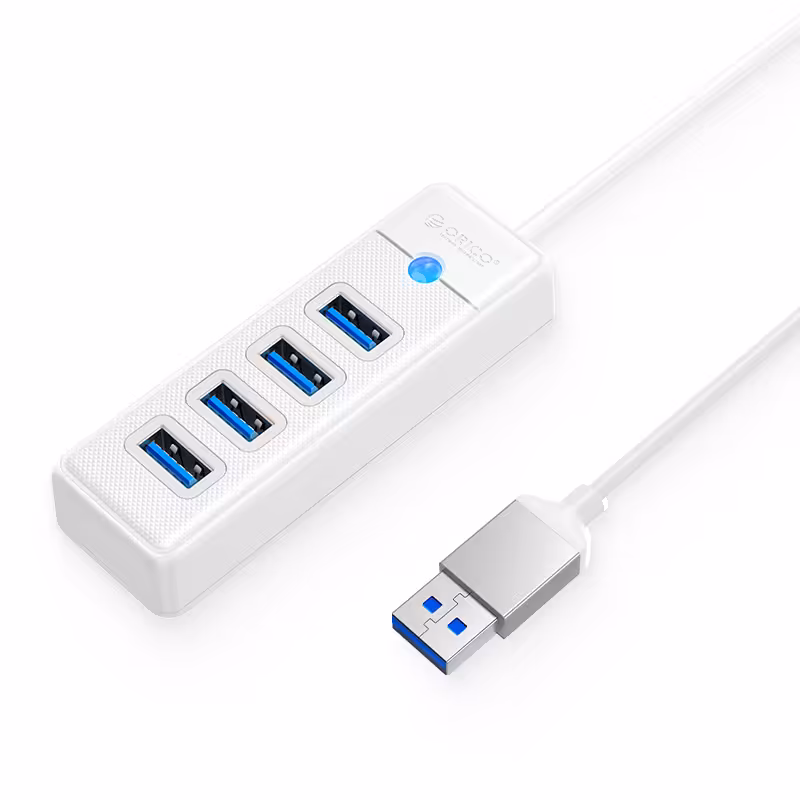 خرید هاب 4 پورت USB3.0 اوریکو ORICO PW4U-U3 White با بهترین قیمت