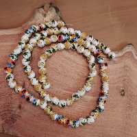 مهره سرامیکی گلدار سایز 8