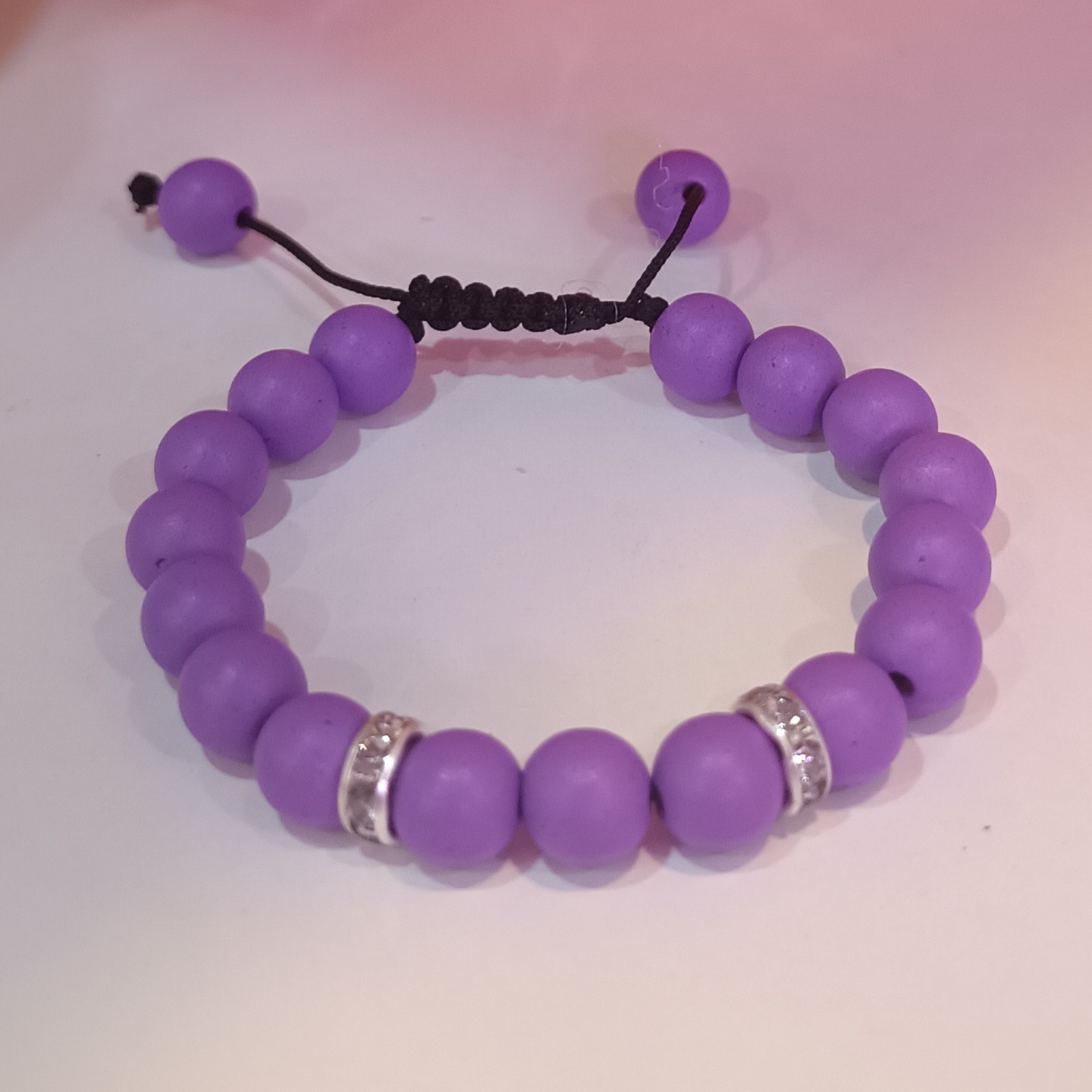 دست بند اونیکس آبی متالیک