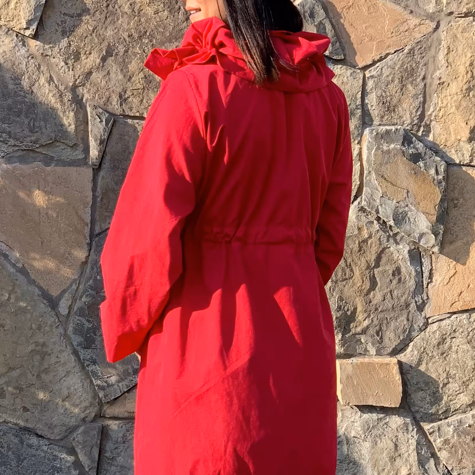 بارونی کوتاه قرمز