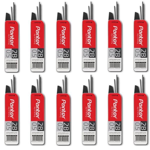 نوک مداد نوکی 0.5 میلی متری پنتر مدل Highpolymer 2B بسته 12 عددی