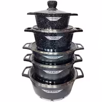 سرویس قابلمه گرانیتی 10پارچه لایف اسمایل Life Smile مدلFLCM-10