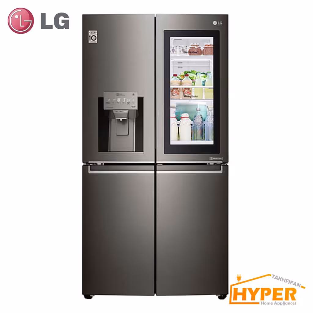 یخچال فریزر ساید بای ساید ال جی MDI765DB مشکی
