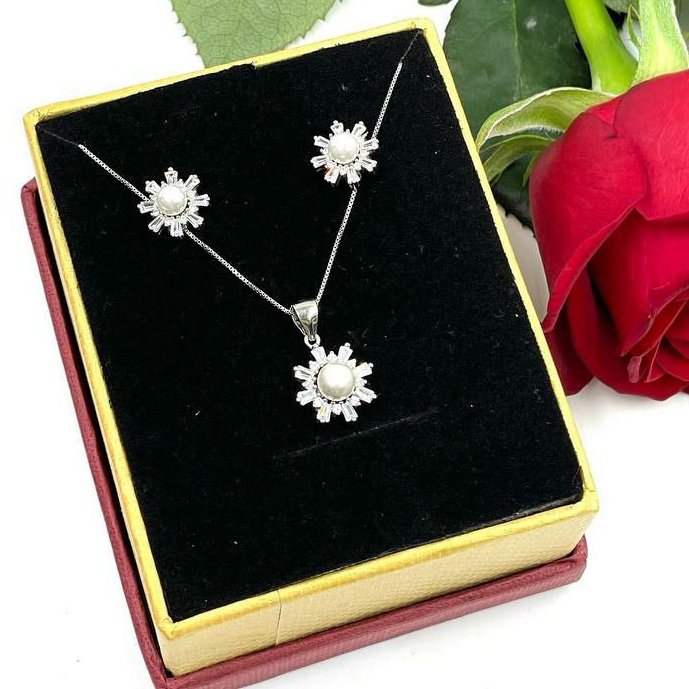 نیمست نقره مرواریدی