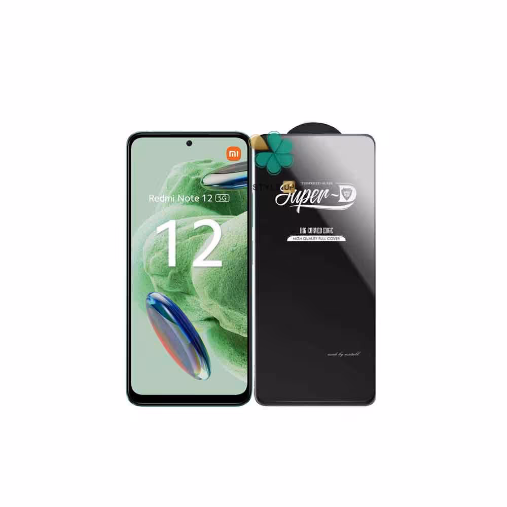 گلس گوشی شیائومی Xiaomi Redmi Note 12 5G تمام صفحه Super D