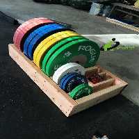 خرید رک صفحه هالتر چوبی مدل CROSSFIT