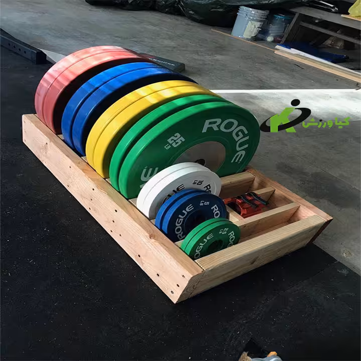 خرید رک صفحه هالتر چوبی مدل CROSSFIT