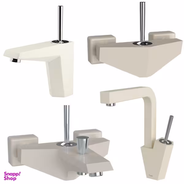 ست شیرآلات شودر مدل تیفانی کروم