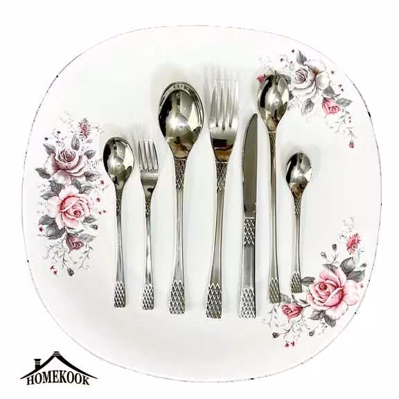 سرویس قاشق چنگال 24 نفره اروپایی برند یونیک