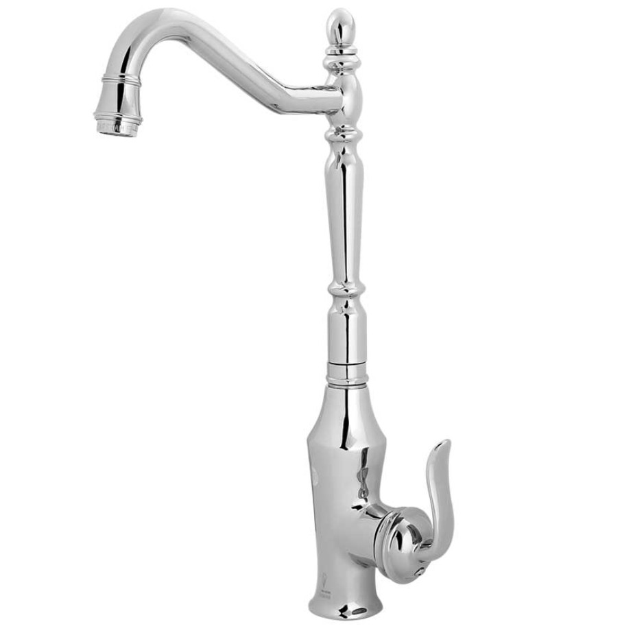 شیر ظرفشویی ساختمان رنگ کروم جنس درجه 1 و استاندارد ودارای نشان ملی استاندارد و گواهی کیفیت ایزوو 9001