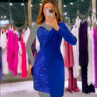 پیراهن زنانه اسکاچی مدل پولک زارا مازاراتی