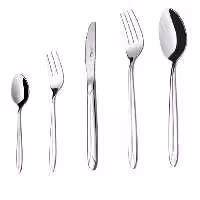 سرویس قاشق و چنگال 98 پارچه ناب استیل مدل پالرمو Palermo