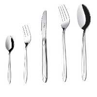 سرویس قاشق و چنگال 98 پارچه ناب استیل مدل پالرمو Palermo