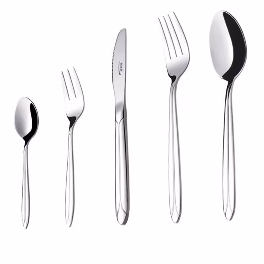 سرویس قاشق و چنگال 98 پارچه ناب استیل مدل پالرمو Palermo