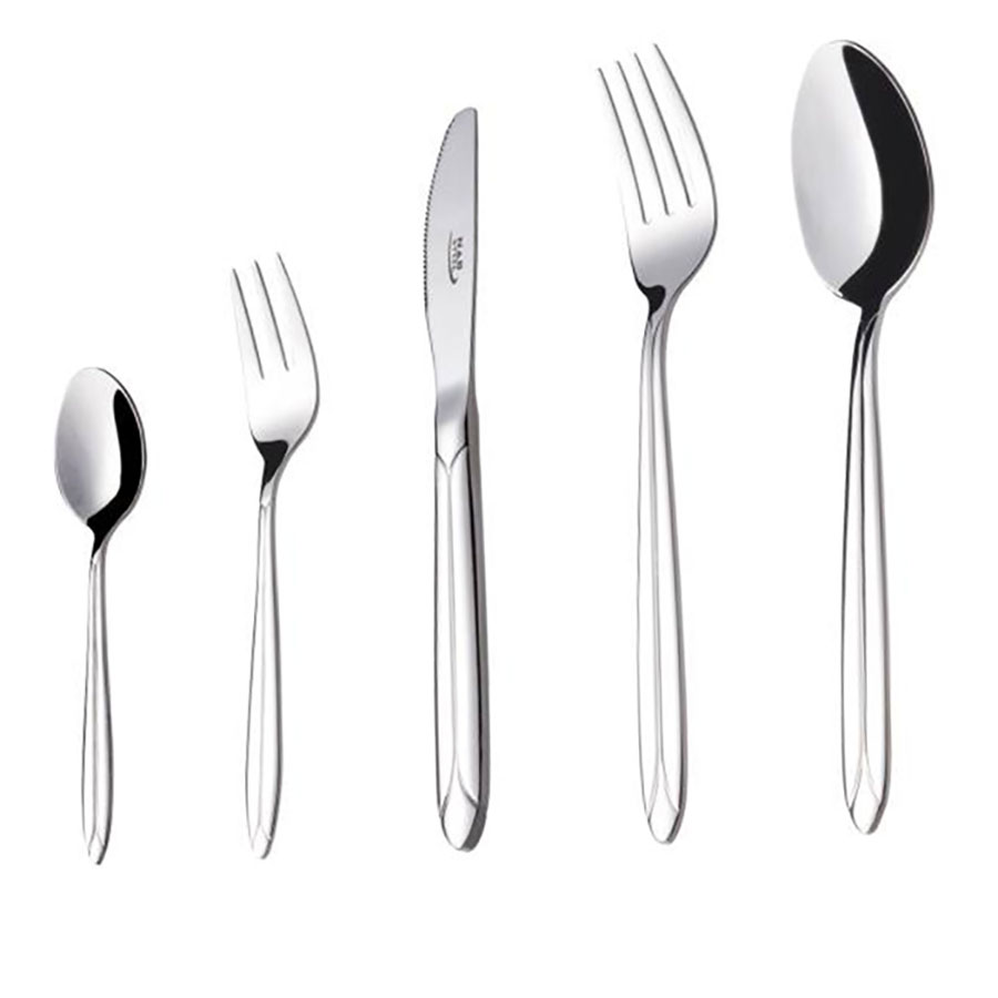 سرویس قاشق و چنگال 98 پارچه ناب استیل مدل پالرمو Palermo