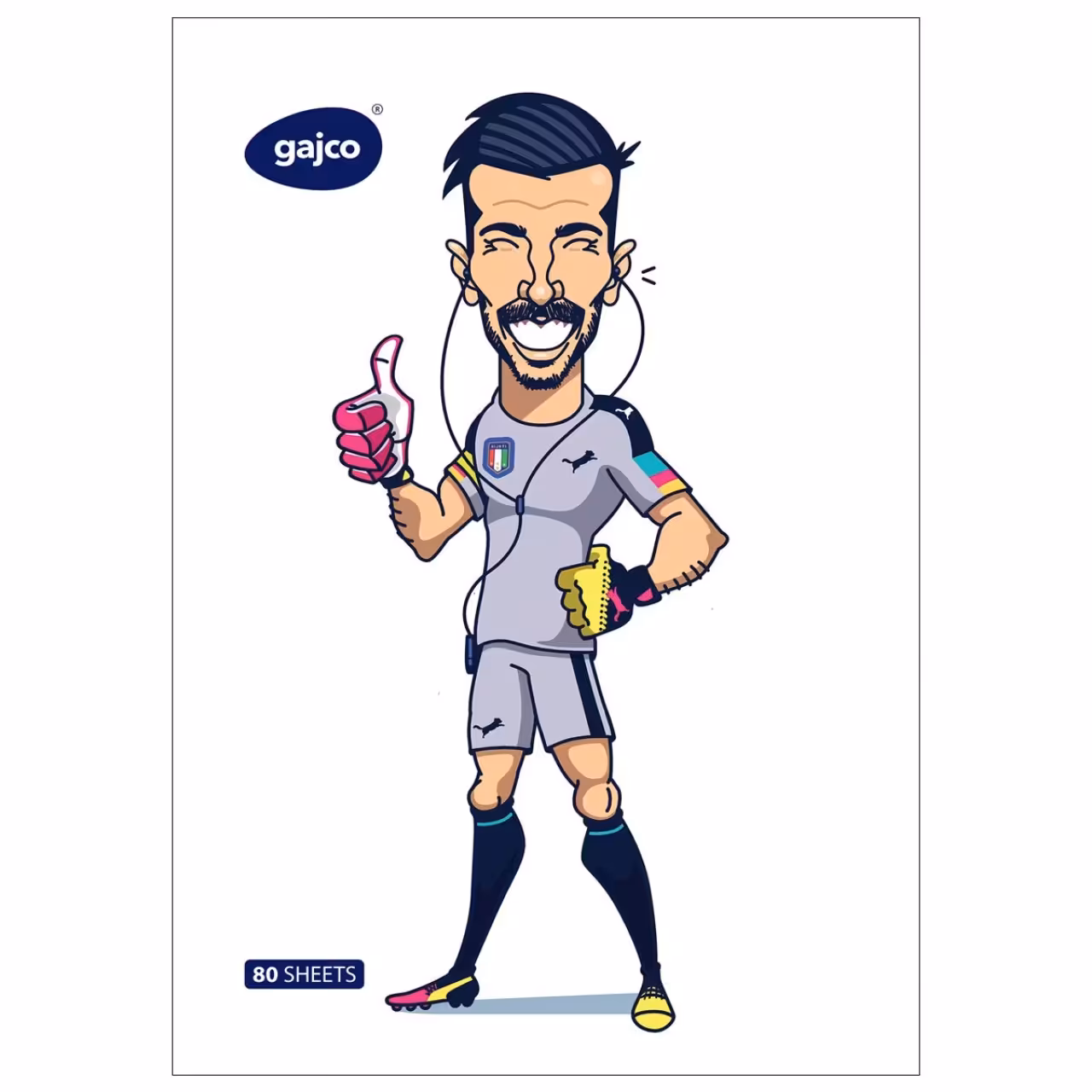 دفتر 80 برگ گاجکو طرح بوفون لایکید با رایحه شکلات