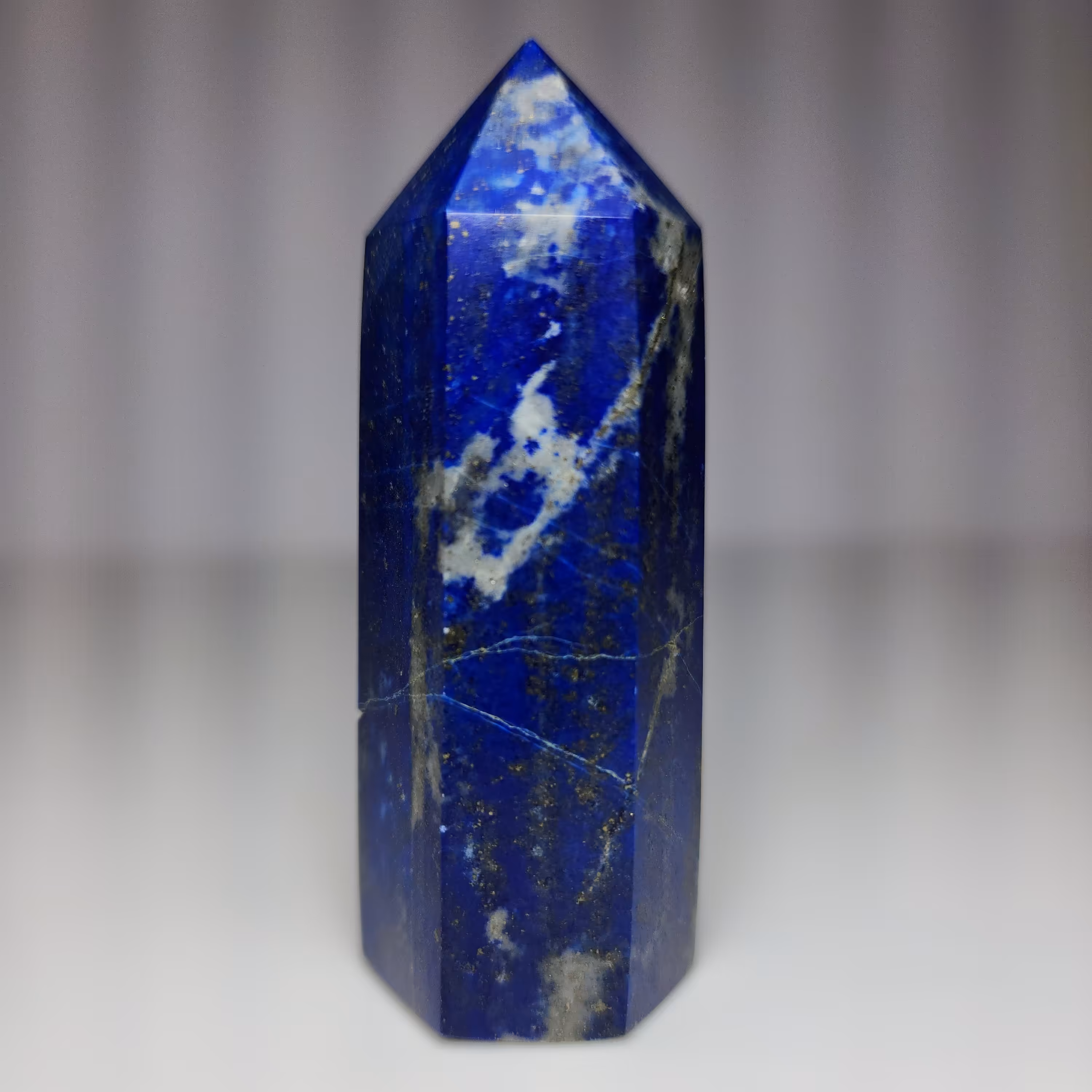 منشور سنگ لاجورد اصل و طبیعی افغانستان ( پیریت دار ،  درجه 1 )