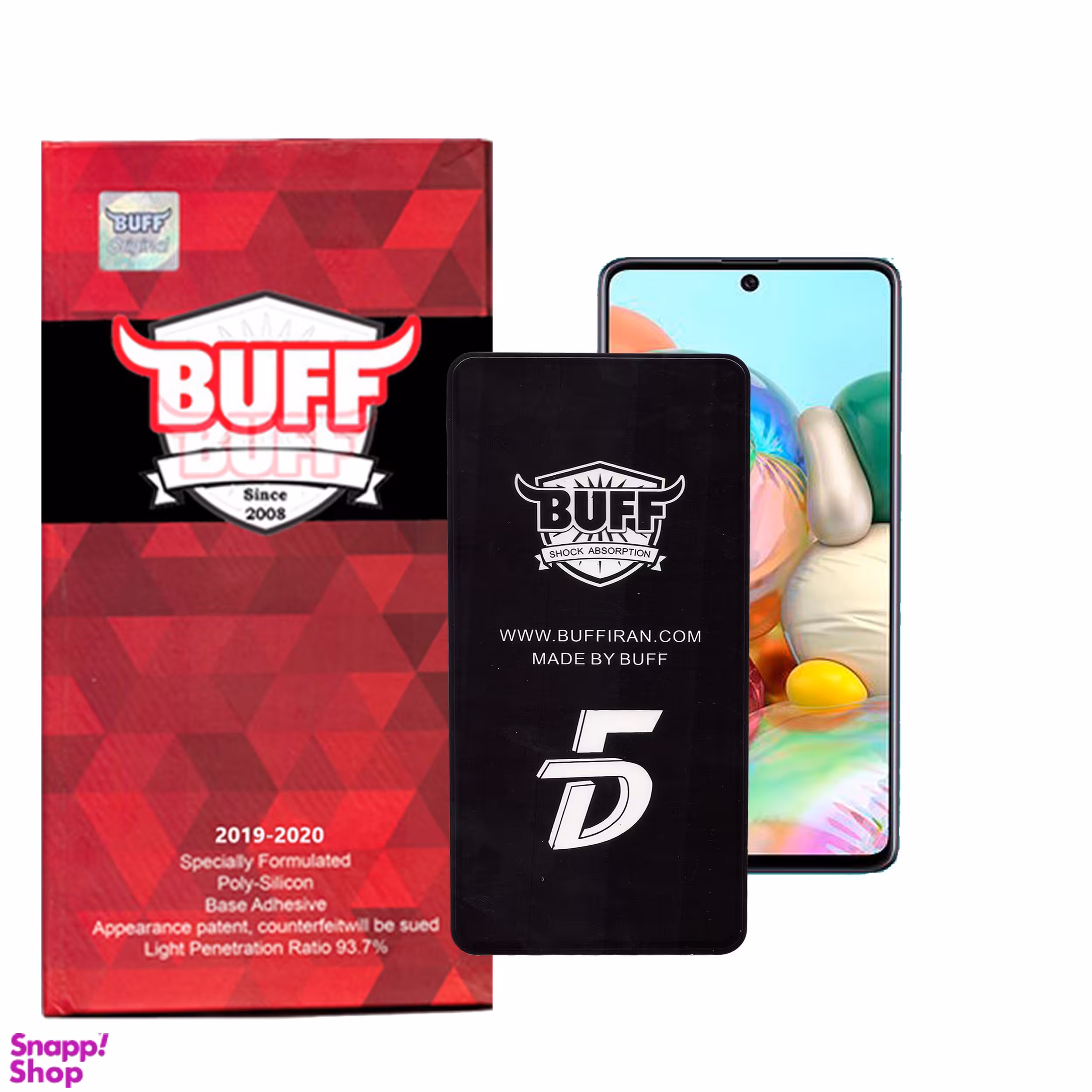 محافظ صفحه نمایش 5D بوف (Buff) مدل F33 مناسب موبایل سامسونگ Galaxy A52