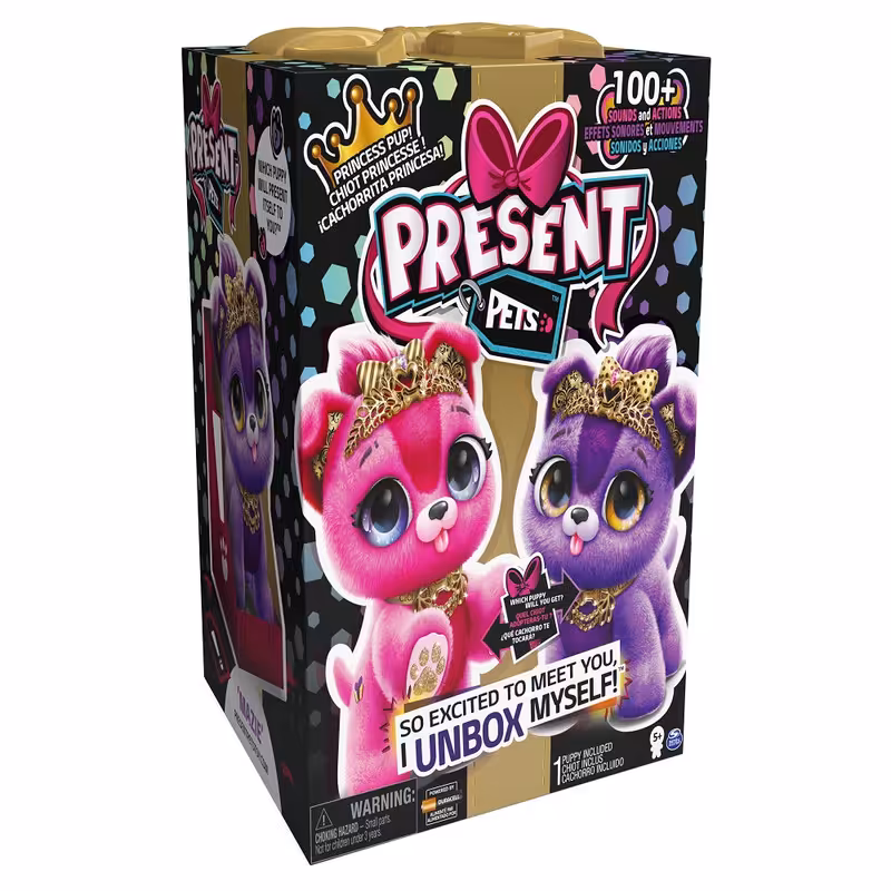 اسباب بازی شانسی اسپین مستر مدل هاپو سورپرایزی رباتیک Present Pets مدل Princess