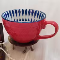 فنجان لته خوری دسته دار برجسته پارسیس