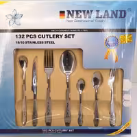 سرویس قاشق و چنگال غذاخوری 92 پارچه نیولند طرح میخک 