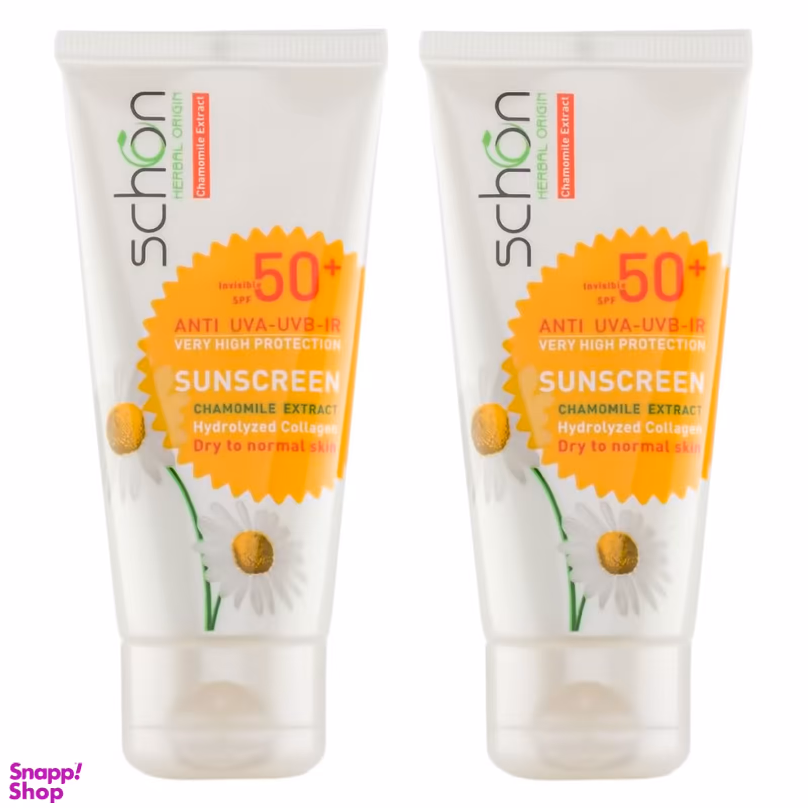 کرم ضد آفتاب شون با +SPF50 بدون رنگ حجم 50 میلی‌ لیتر مجموعه 2 عددی
