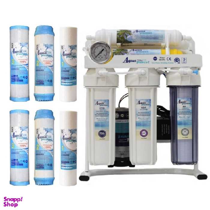 دستگاه تصفیه کننده آب آکوا پیورست مدل RO-NEW 600 به همراه فیلتر تصفیه بسته 6 عددی