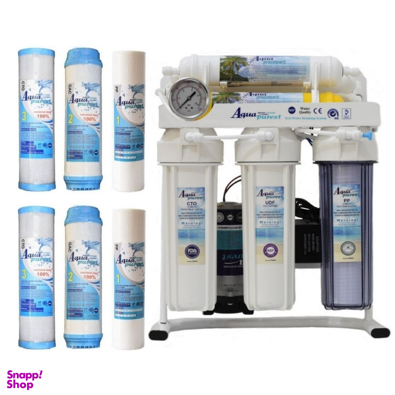 دستگاه تصفیه کننده آب آکوا پیورست مدل RO-NEW 600 به همراه فیلتر تصفیه بسته 6 عددی