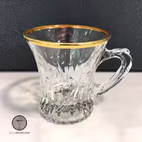 فنجان مدل 4204 لب طلا آدریا گلس