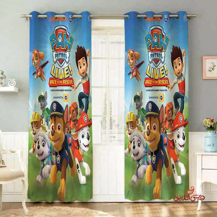پرده 2عددی کودک سگ های نگهبان-پاپترول